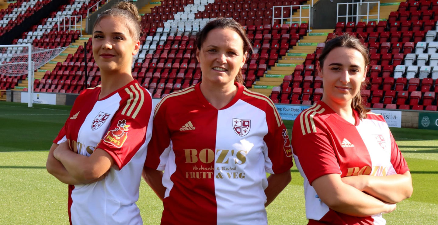 Three players from the Woking FC Women squad